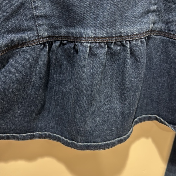 7 For All Mankind fringe denim cropped jacket size S - Picture 5 of 6